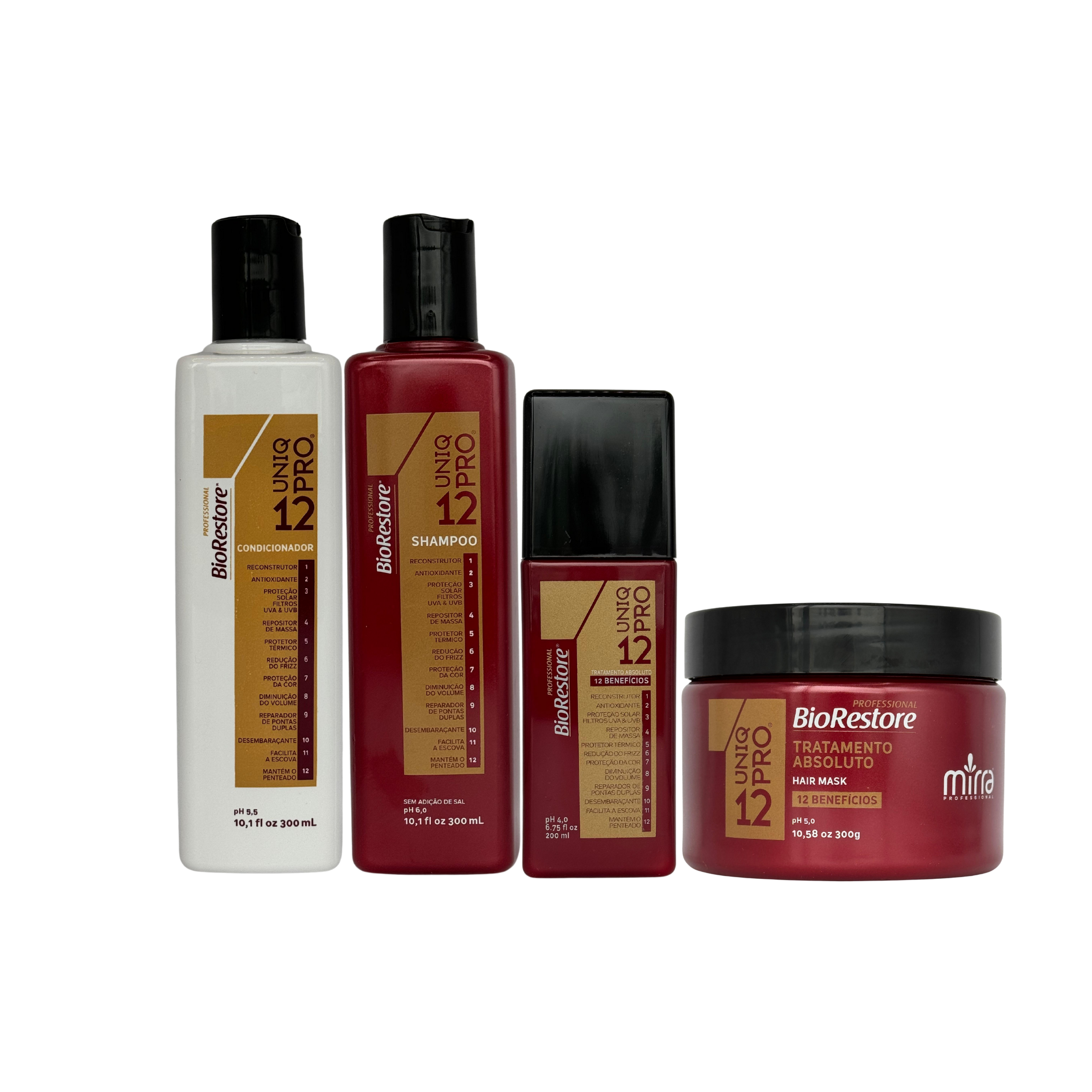 Kit UNIQ PRO12 - 4 pieces- Mirra